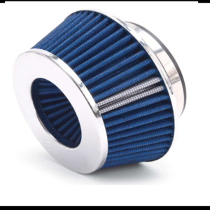 FILTRO ALTO FLUJO DEPORTIVO CORTO AZUL ENTRADA 3"PIEZA