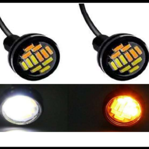 LUZ DECORATIVA OJO DE AGUILA LUZ BICOLOR BLANCA / AMBAR  FIJA 12V JUEGO