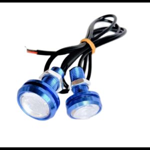 LUZ DECORATIVA OJO DE AGUILA LUZ AZUL FIJA Y ESTROBO 12V JUEGO