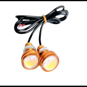 LUZ DECORATIVA OJO DE AGUILA LUZ AMBAR FIJA Y ESTROBO 12V JUEGO