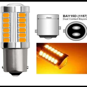 FOCO 1157 33 HIPER LED C/LUPA AMBAR 12V PIEZA