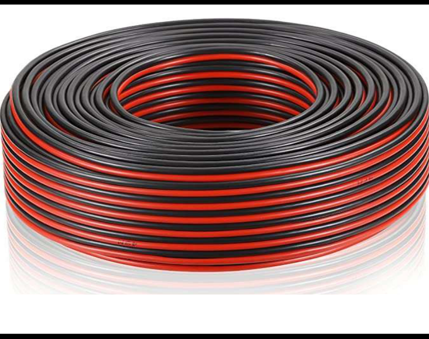 CABLE BOCINA 12 AWG ROJO / NEGRO ROLLO 100 METROS