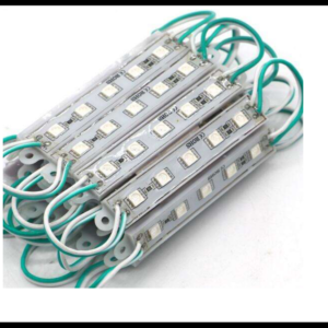 MODULO 5 LED 5050 VERDE 12V              PAQUETE 20 PIEZAS