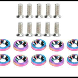 TORNILLO DECORATIVO JDM MULTICOLOR 10 PIEZAS JUEGO
