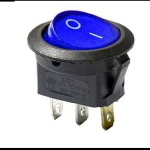 SWITCH REDONDO 1 PASO ON/OFF AZUL 12-110V PIEZA