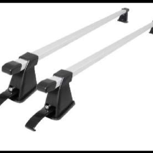 BARRA PORTA EQUIPAJE METALICA PLATA UNIVERSAL 120CM JUEGO