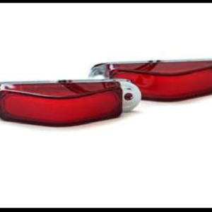 PLAFON TRIANGULO LED GEL ROJO 2 FUNCIONES FIJA Y ESTROBO 12-24V PAR