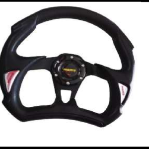 VOLANTE DEPORTIVO RECORTADO NEGRO PIEZA