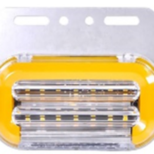 PLAFON LUZ LED GEL BLANCO Y CENTRO AMBAR C/BASE METALICA 24V PIEZA