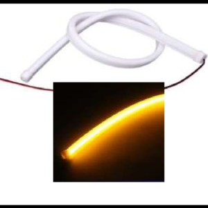 TIRA LED AMBAR LUZ FIJA 30CM 12V PIEZA