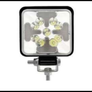 FARO DE NIEBLA 9 LED MINI CUADRADO 27W BLANCO Y DRL AMBAR CON FUNCIONES 12-24V JUEGO 8.5CM