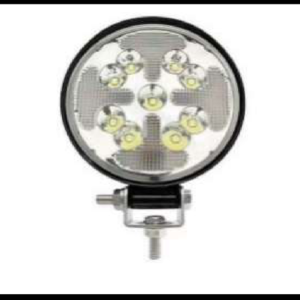 FARO DE NIEBLA 9 LED MINI REDONDO 27W BLANCO Y DRL AMBAR CON FUNCIONES 12-24V JUEGO 8.5CM