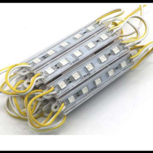 MODULO 5 LED 5050 AMARILLO 12V PAQUETE 20 PIEZAS