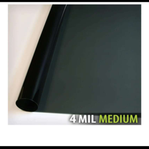 PELICULA ANTI-ASALTO NEGRO 4MIL 20 % MEDIO 50CM X 30M ROLLO