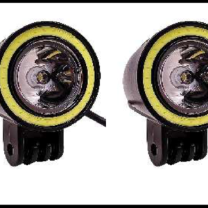 FARO NIEBLA REDONDO 1 LED 10W BLANCO Y OJO DE ANGEL BLANCO 10-60V PAR