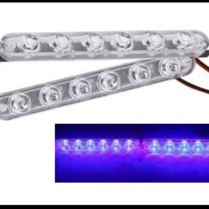 ESTROBO 6 LED AZUL LARGO 12V JUEGO