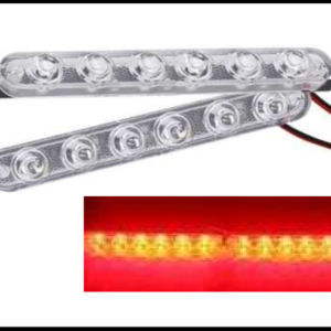 ESTROBO 6 LED ROJO LARGO 12V JUEGO
