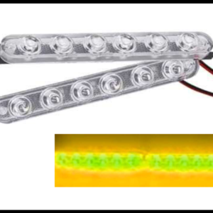 ESTROBO 6 LED AMBAR LARGO 12V JUEGO