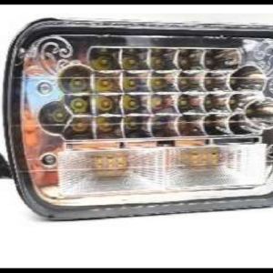 UNIDAD CUADRADA GRANDE 6054 40 LED 120W 7" ALTA Y BAJA BLANCO 12-30V JUEGO
