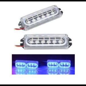 ESTROBO 6 LED AZUL 12V JUEGO