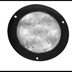 PLAFON REDONDO 4" 5 LED BLANCO 2 FUNCIONES FIJA Y ESTROBO 12-24V PIEZA