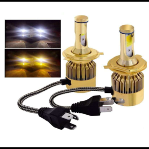 FOCO LED 9006 C6S 2 LED BLANCO-AMBAR Y ESTROBO 3800lm 12-24VJUEGO