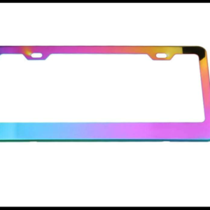 MARCO DE PLACA  MULTICOLOR METALICO UNIVERSAL PIEZA