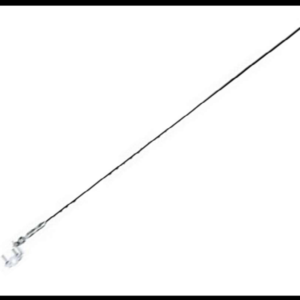 ANTENA DECORATIVA NEGRA 1 METRO CON BASE Y RESORTE PIEZA