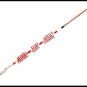 ANTENA DECORATIVA TRIPLE ASPIRAL CON LUZ LED ROJA 12V PIEZA