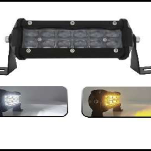 BARRA 12 LED CON LUPA 36W LUZ BLANCA/AMBAR FIJA Y ESTROBO 14.7 x 5 x 4CM 12-48V PIEZA