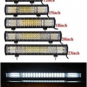 BARRA LED 12" 180W TRIPLE FILA 5 FUNCIONES (BLANCO, AMBAR, ESTROBO BLANCO, ESTROBO AMBAR, ESTROBO BICOLOR) 12-24V PIEZA