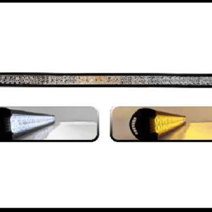 BARRA 108 LED 324W LUZ BLANCA/AMBAR FIJA Y ESTROBO 125.5CM 12V PIEZA