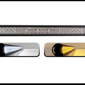 BARRA 54 LED 162W LUZ BLANCA/AMBAR FIJA Y ESTROBO 64CM 12V PIEZA