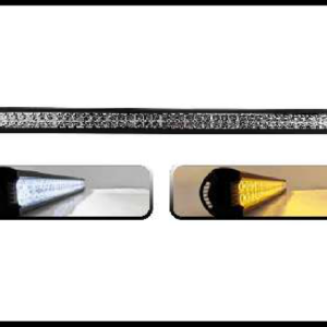 BARRA 84 LED 252W LUZ BLANCA/AMBAR FIJA Y ESTROBO 98CM 12V PIEZA