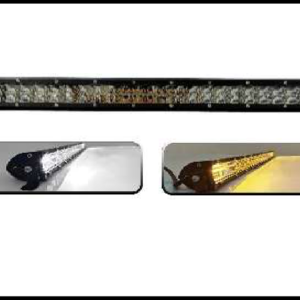 BARRA 48 LED SLIM 144W LUZ BLANCA/AMBAR FIJA Y ESTROBO 38CM 12V PIEZA