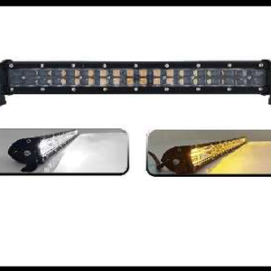 BARRA 36 LED SLIM CON LUPA 108W LUZ BLANCA/AMBAR FIJA Y ESTROBO 38CM 12V PIEZA