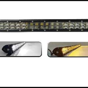 BARRA 36 LED SLIM CON LUPA 108W LUZ BLANCA/AMBAR FIJA Y ESTROBO 38CM 12V PIEZA