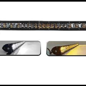 BARRA 60 LED SLIM 180W LUZ BLANCA/AMBAR FIJA Y ESTROBO 50CM 12V PIEZA