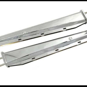 PORTA LODERA BAZUCA RECTA METALICA CROMADA TORNILLOS 2-1/2" X 30"  PAR