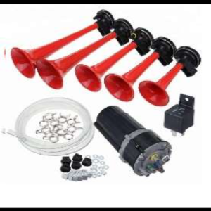 CORNETA MUSICAL LA CUCARACHA 5 CORNETAS PLASTICA C/COMPRESOR 12V PIEZA