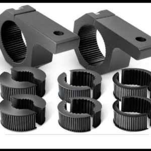 BASE PARA TUBO UNIVERSAL METALICA NEGRA CON 4 MEDIDAS JUEGO