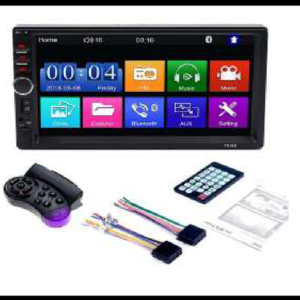 AUTOESTEREO DIGITAL 7" 2 DIN TOUCH SCREEN MP5 CON CONTROL AL VOLANTE Y BLUETOOTH 12V JUEGO