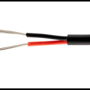 CABLE AUTOMOTRIZ 16 AWG 2 LINEAS NEGRO/ROJO  RECUBRIMIENTO  NEGRO ROLLO 100 METROS