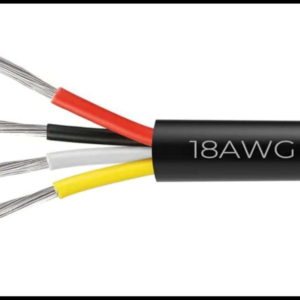 CABLE AUTOMOTRIZ 16 AWG 4 LINEAS NEGRO/ROJO/AMARILLO/BLANCO RECUBRIMIENTO NEGRO ROLLO 100 METROS