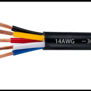 CABLE AUTOMOTRIZ 18 AWG 5 LINEAS NEGRO/ROJO/AMARILLO/BLANCO/AZUL RECUBRIMIENTO NEGRO ROLLO 100 METROS