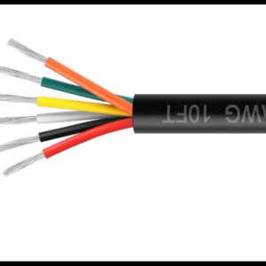 CABLE AUTOMOTRIZ 18 AWG 5 LINEAS NEGRO/ROJO/AMARILLO/BLANCO/AZUL/ VERDE RECUBRIMIENTO NEGRO ROLLO 100 METROS