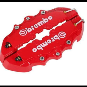 CUBRE CALIPER TAMA?O M PLASTICO ROJO LETRAS BREMBO SET 2 PIEZAS