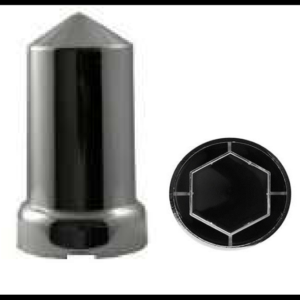 CAPUCHON CROMADO PLASTICO ALTO 8.1CM PRESION 33MM  PIEZA