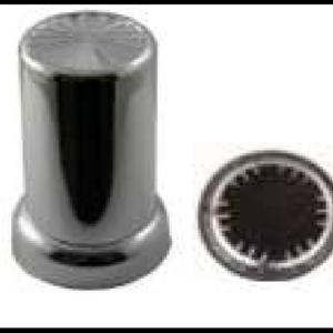 CAPUCHON CROMADO PLASTICO ALTO 8.5CM PRESION 33MM PIEZA