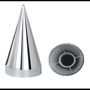 CAPUCHON CROMADO PLASTICO ALTO 11.4CM ROSCA PIEZA